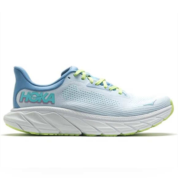 Hoka Arahi 7 Women's Shoes Sneakers Size 7.5 B White/Light Blue Running - Picture 1 of 8